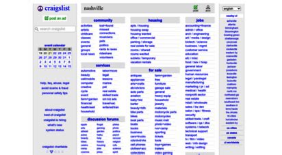 craigslist nashville craigslist org